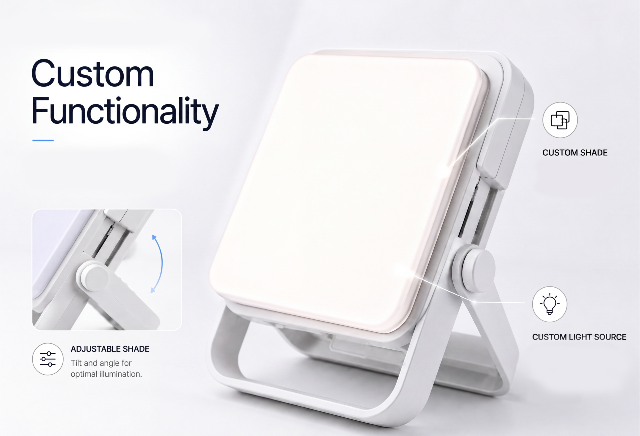 Rechargeable lighting product feature customization
